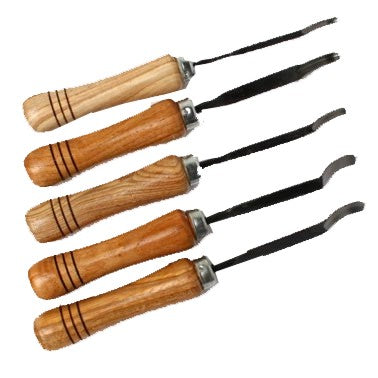 Jogo de Formão Para Madeira 05 Peças Médio